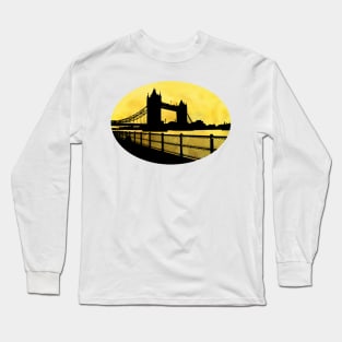 London Bridge Abstract Long Sleeve T-Shirt